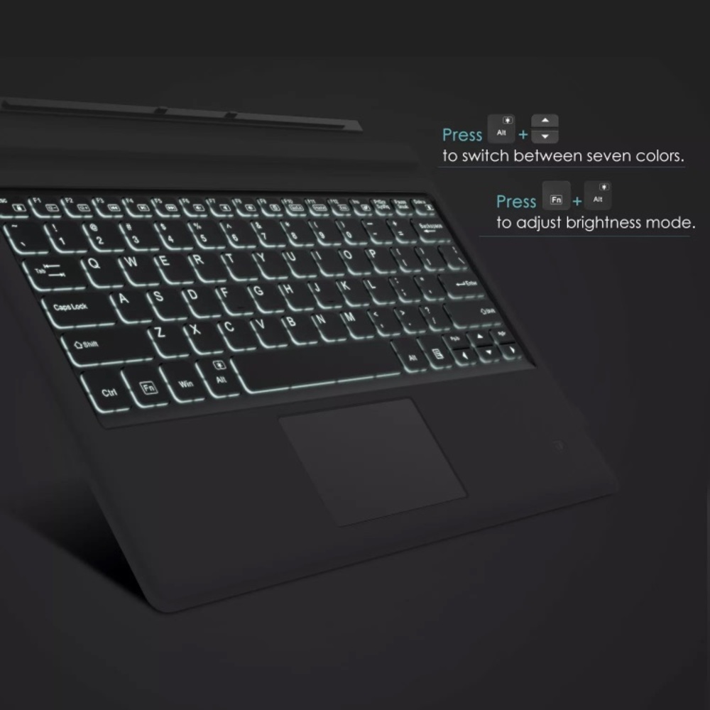Backlit Wireless Bluetooth Keyboard Surface Pro - Picture 6 of 8
